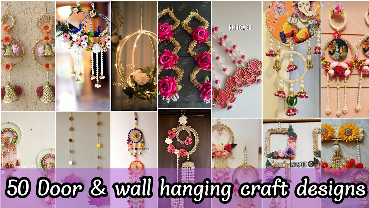 DIY wall hanging craft ideas/door hanging craft ideas easy/wall hanging