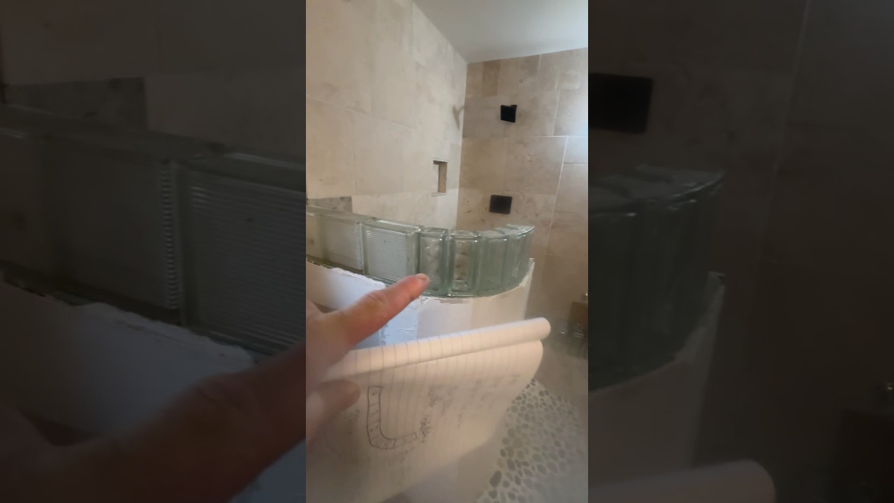 I-TILE Job walk-through and Estimate Monday morning glass block 