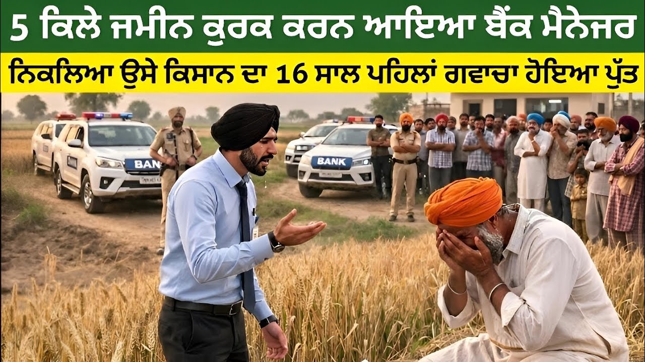 ਪੰਜ ਕਿੱਲੇ ਜਮੀਨ ਕੁਰਕ ਕਰਨ ਆਇਆ ਬੈਂਕ ਮੈਨੇਜਰ ਨਿਕਲਿਆ ਉਸੇ ਕਿਸਾਨ ਦਾ 16 ਸਾਲ ਪਹਿਲਾਂ ਗੁਵਾਚਾ ਹੋਇਆ ਪੁੱਤ