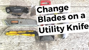 How to Change Blades on a Utility Knife (Box Cutter and Snap Off Knife)