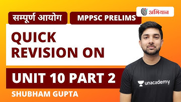 Quick Revision on Unit 10 Part 2 | Complete Commission | MPPSC Prelims | Shubham Gupta
