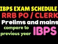 IBPS exam schedule बहुत अच्छा है इसबार ✅✅ Prelims and Mains आसन से clear करपयेन्गे RRB PO/CLERK
