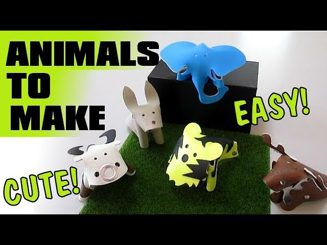 Make Mini Fake Leather Animals (Free PDF pattern) - YouTube
