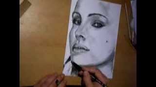 Me drawing Natalie Portman
