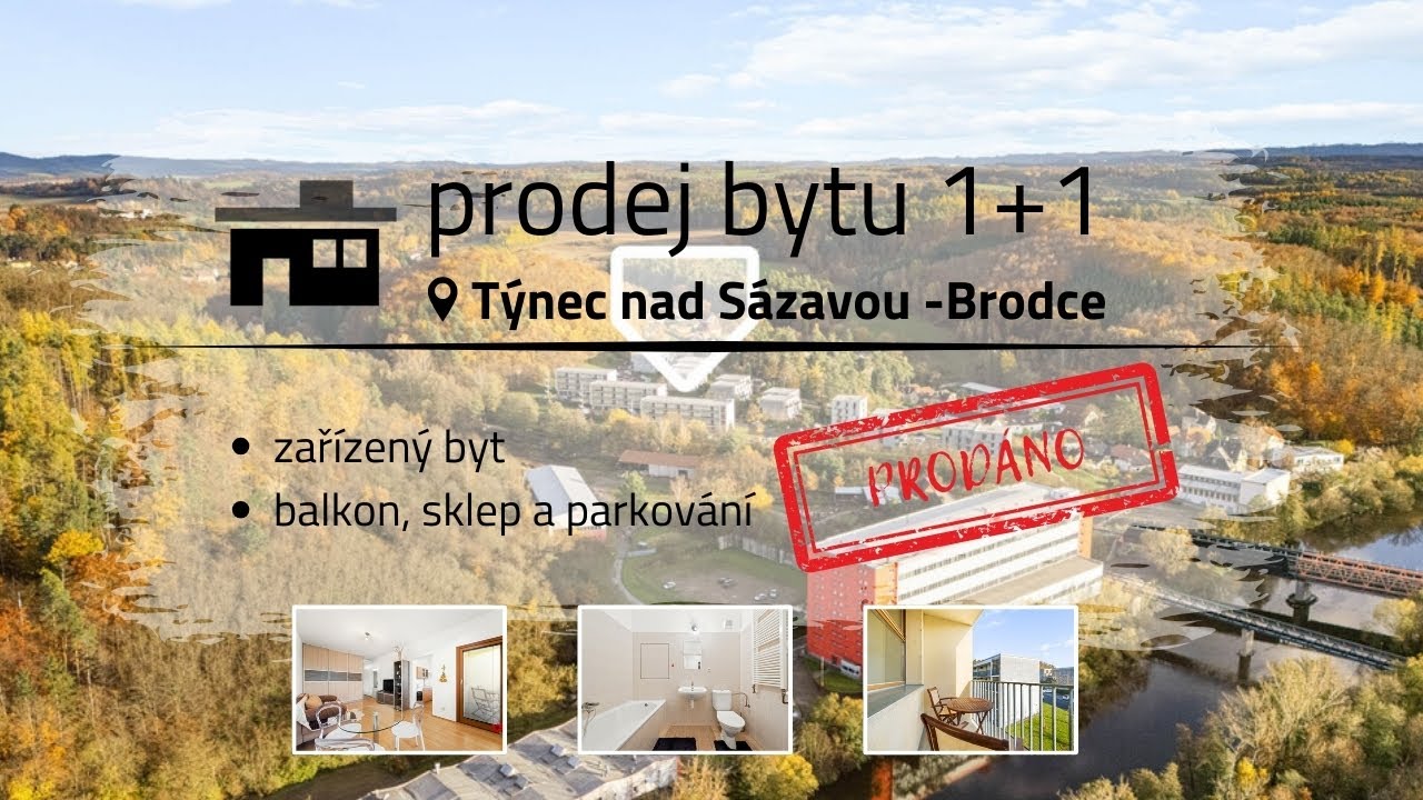 prodej bytu v Týnci nad Sázavou Brodce - reality Benešov Kuthan Jindřich