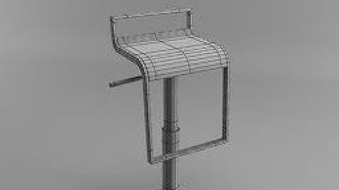 how to make modern bar chair in 3ds max? Tutorial