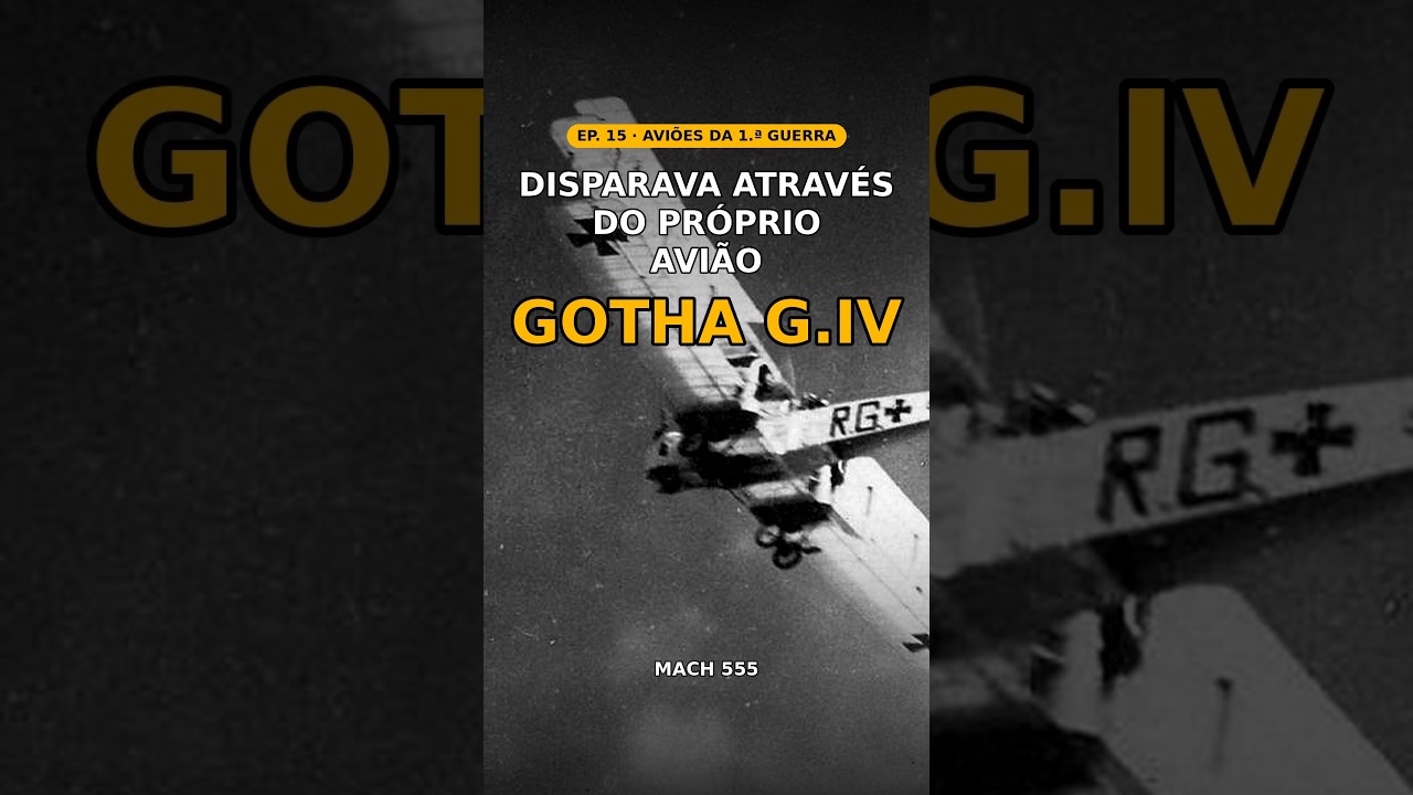 O bombardeiro que disparava através da própria cauda: Gotha G.IV #Shorts