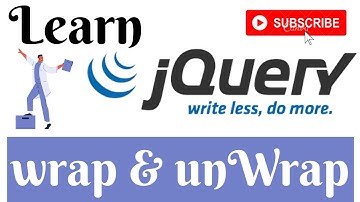 jQuery Lecture - 23 Wrap & Unwrap Method Tutorial in Hindi / Urdu