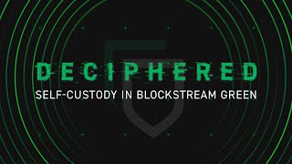 Self-Custody in Blockstream Green screenshot 1