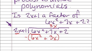 Alg 2 5.4 Dividing Polynomials part 1