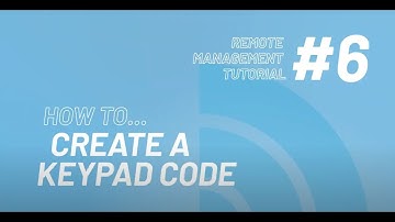 6- How To Create A Keypad Code  -  Intratone Remote Management Portal Tutorial