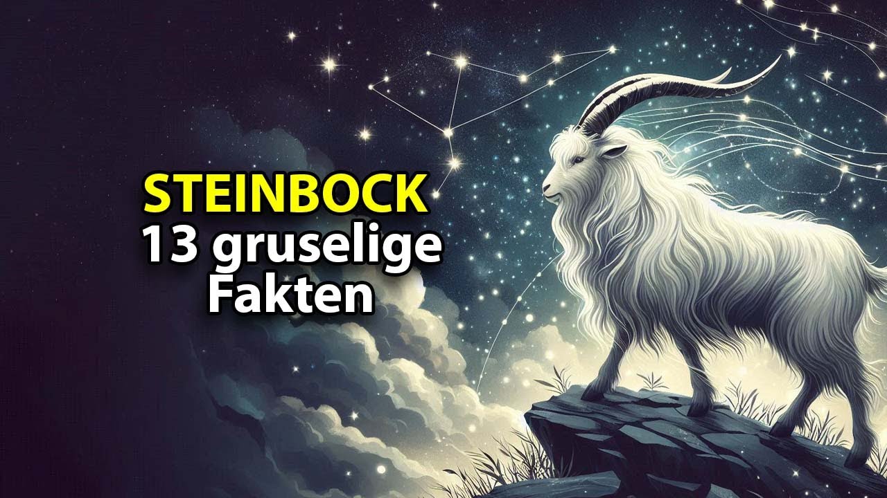 STEINBOCK - 13 der gruseligsten Fakten über dieses Sternzeichen.