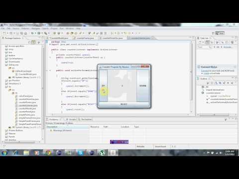 Counter program using Java GUI