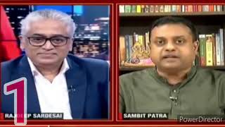 3 times when Sambit Patra roasted Rajdeep sardesai very badly