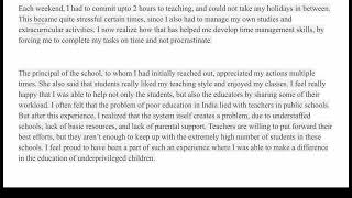 IB CAS Video Reflection