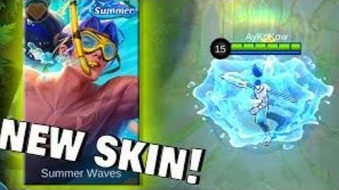 Zilong Summer Waves Skin Script Full Effect+Buckup File Real passive | No password