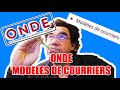 Onde  modles de courriers