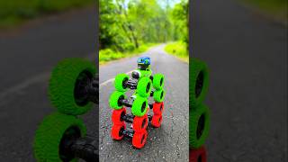 4 emote Control Moka Cars & 1 Auto Rickshaw Together 😱 🛺 #shorts