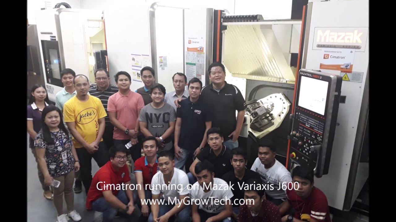 2018-09-18 Cimatron running on MAZAK VARIAXIS J600 by MygrowTech