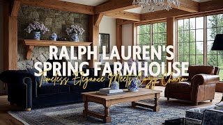 Ralph Lauren's Spring Farmhouse: Timeless Elegance Meets Cozy Charm