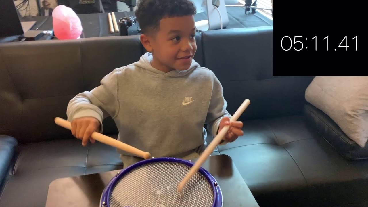 8 Year Old Drummer Longest Snare Drum Roll Challenge YouTube