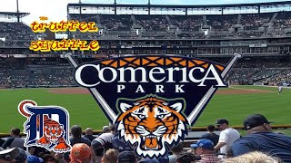 Exploring Comerica Park Home of the Detroit Tigers in Detroit Michigan- The Truffel Shuffle