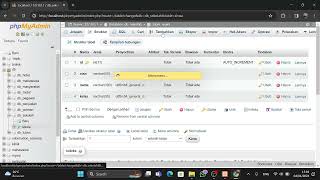 Cara Input, Edit, dan Hapus Data Pada Table Database