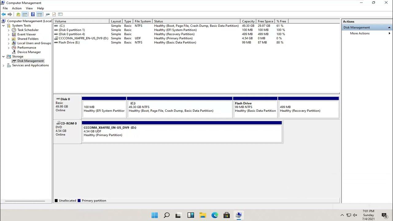 Winre partition. Create partition primary. partition. partition gd.