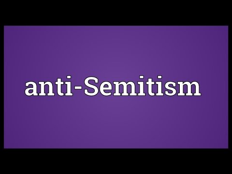 Anti-Semitism Meaning