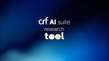 CRF AI Suite: Research Tool