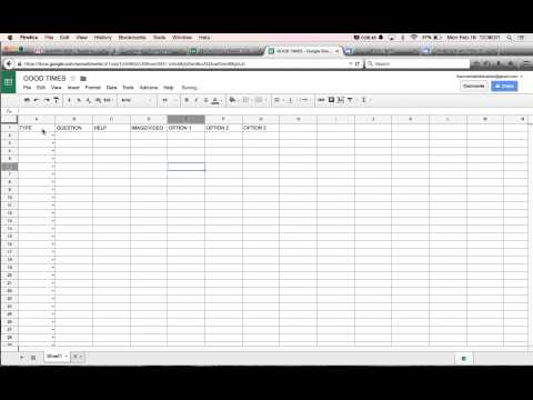 HOW TO CREATE AN ENTIRE GOOGLE FORM FROM SCRATCH FROM A GOOGLE SPREADSHEET (USES SCRIPT)