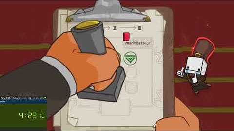 BattleBlock Theater Any% No level skips Co-Op Chapter 1 Insane Speedrun @ 11:05