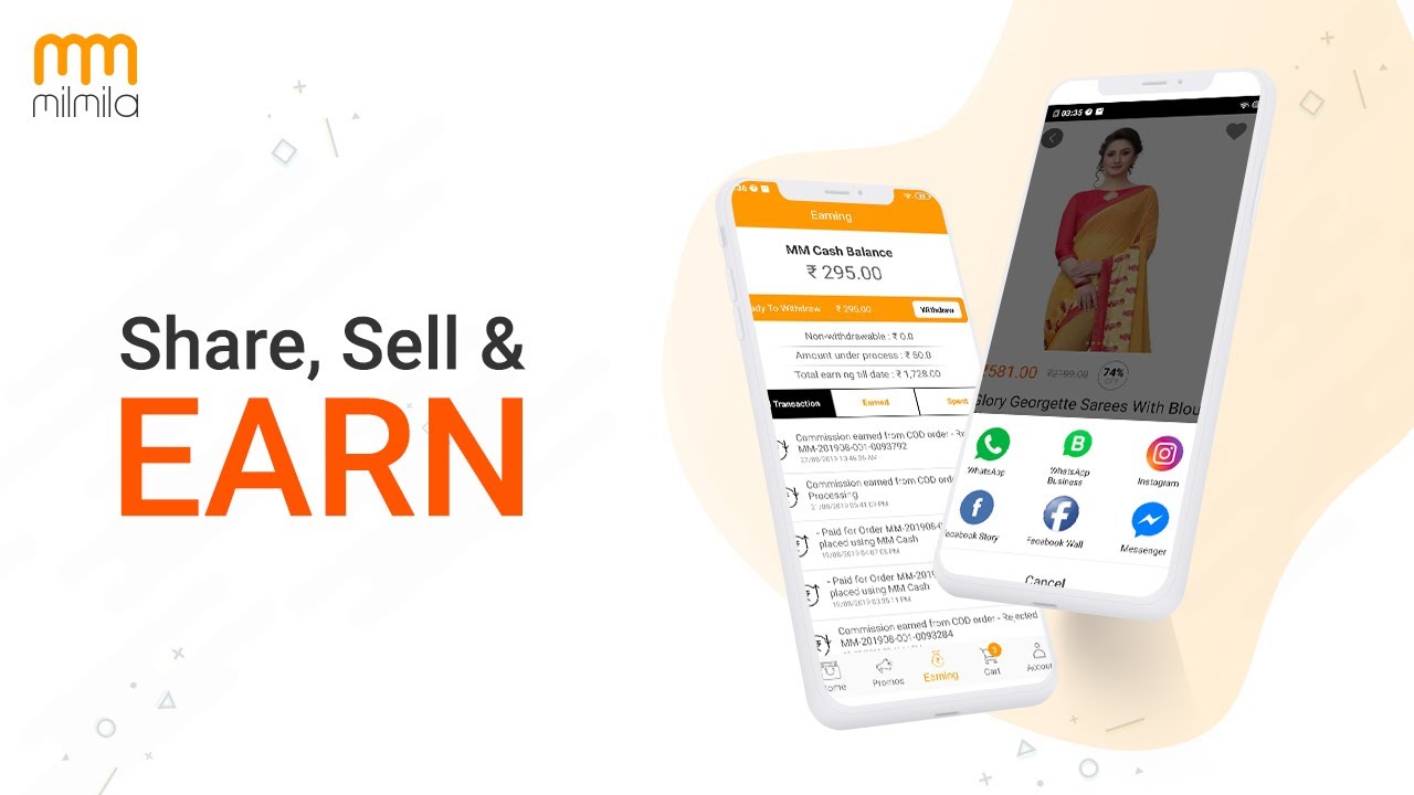 How to share, sell & Earn on Milmila App - English |Milmila Reselling| 