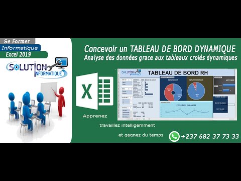 Excel Analyse des données Tableau de Bord