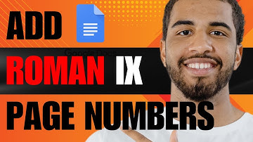 How to Add Roman Page Numbers in Google Docs (2025)