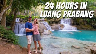 The ULTIMATE 24 hours in LUANG PRABANG, LAOS | Kuang Si Falls, Butterfly Garden, and MORE