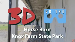 VR 180 - Horse Barn walkway Knox Farm State Park - Great for Oculus