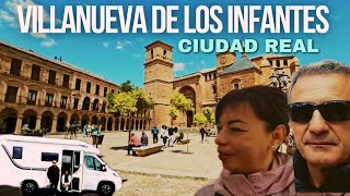 162. 🤩 VILLANUEVA DE LOS INFANTES Ciudad Real en 4K. 🍿🍿 Área de AUTOCARAVANAS 🥳Guía Viaje TURISMO 💃🕺
