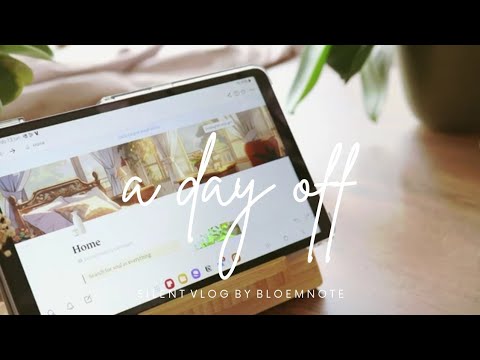a day off relaxing | playing games, watching anime and a short Notion tour | silent vlog #2 🌻