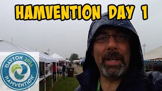 Dayton Hamvention, day one. Wet, but awesome!!