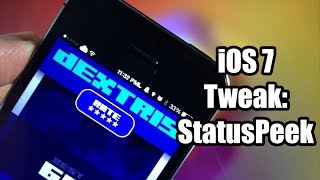 iOS 7 Jailbreak Tweak: StatusPeek