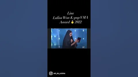 Lisa Won  K-Pop VMA Award 2021 #blackpink #lisaman...