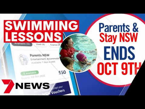 Nsw parents urged to cash-in swimming class vouchers | 7news