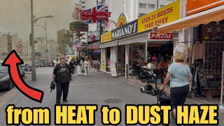 From Heat To Dust Haze In Benidorm