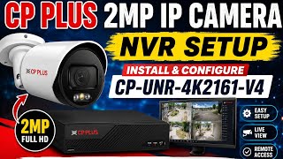 CP Plus 2MP IP Camera NVR Setup | Install & Configure CP-UNR-4K2161-V4