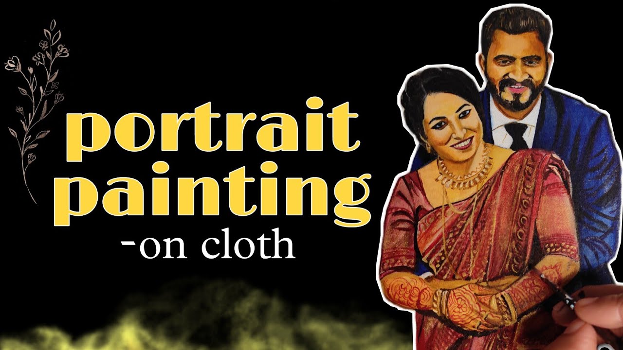 Detailed portrait painting tutorial for beginners | portrait drawing tutorial |portrait embroidery