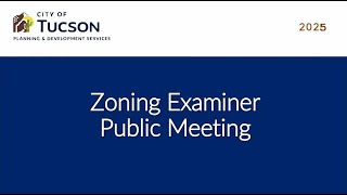 Zoning Examiner Meeting - January 9, 2025