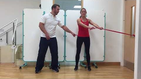 Thoracic rotation with resistance band