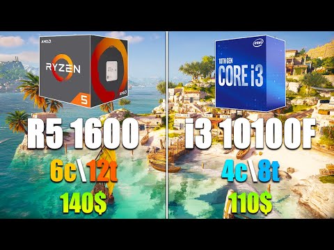 Core i3 10100F vs Ryzen 5 1600 Test in 7 Games