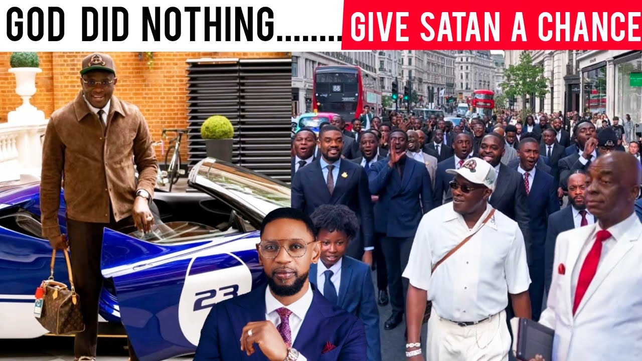 Яркий пастор Тоби, друг сына епископа Ойедепо, Фатойинбо, провозглашает: «Мы молимся Богу».